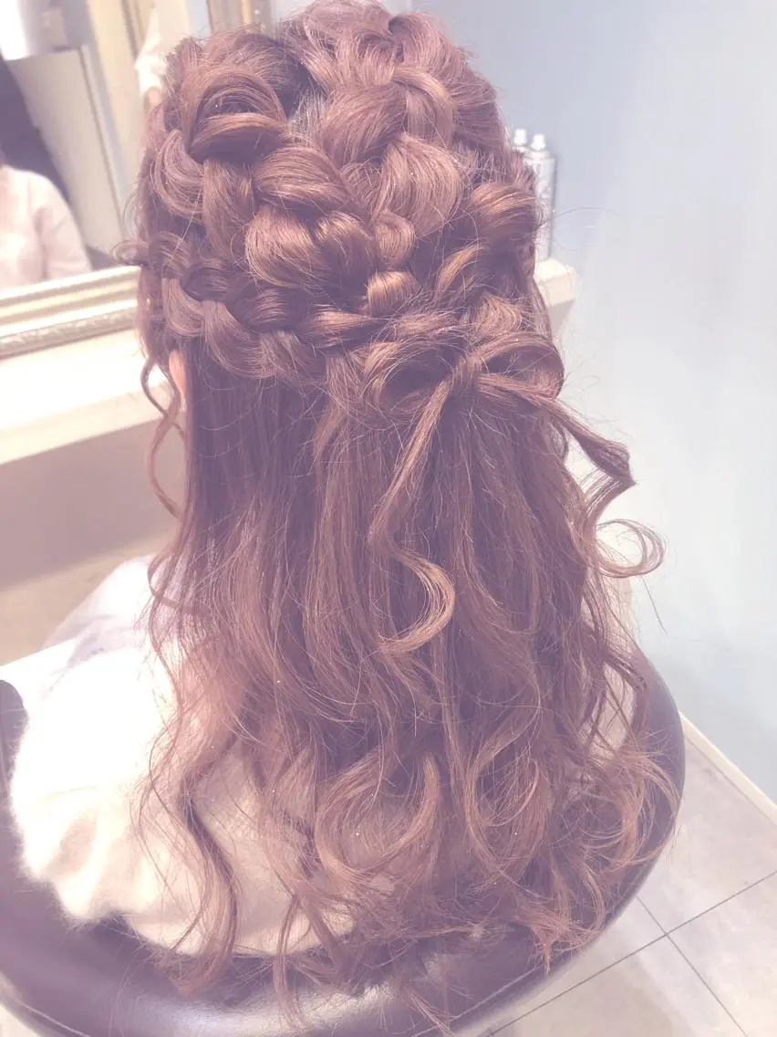 ヘアアレンジ ハーフアップ Kanami ❤︎のヘアスタイル