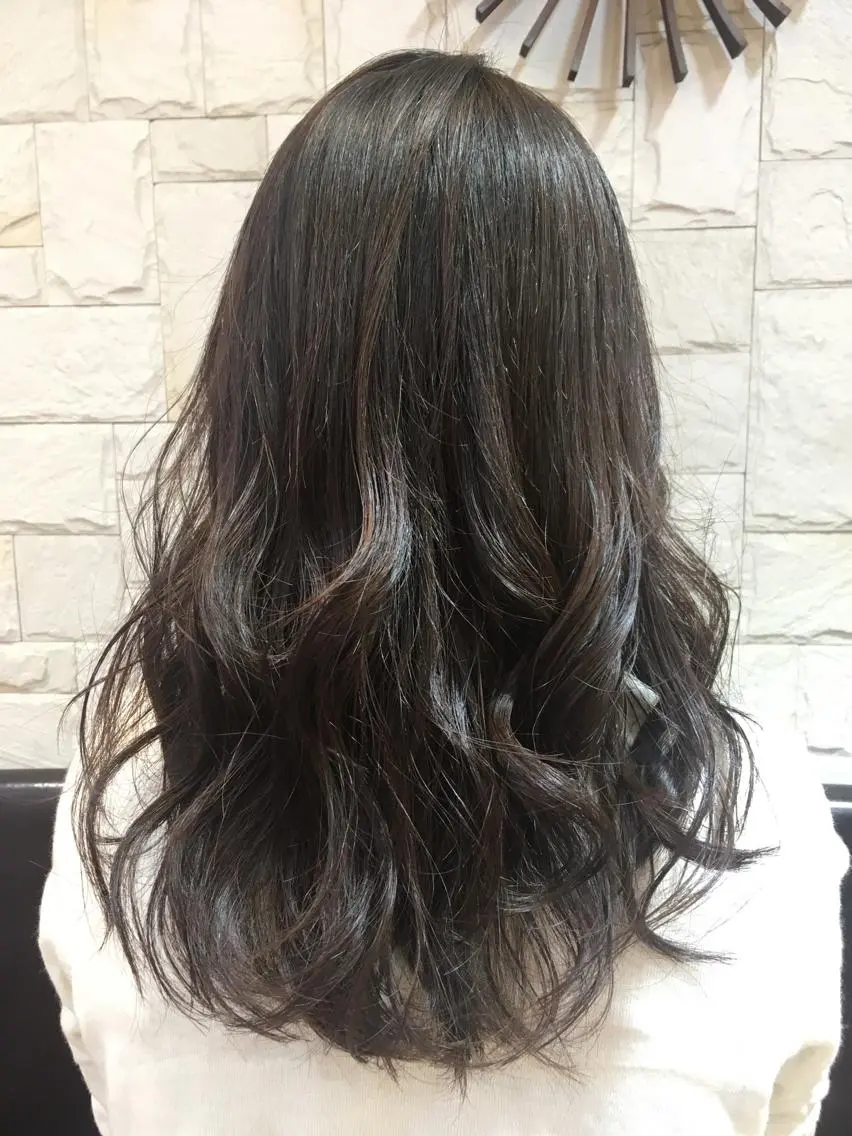 ロング カラー アッシュ ベージュカラー ✨🌿大人可愛い愛さ れhair🌿✨松本のヘアスタイル