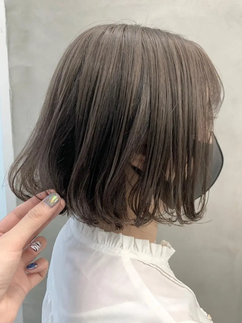 ミディアム カラー ベージュカラー 🐝 hachi🐝のヘアスタイル