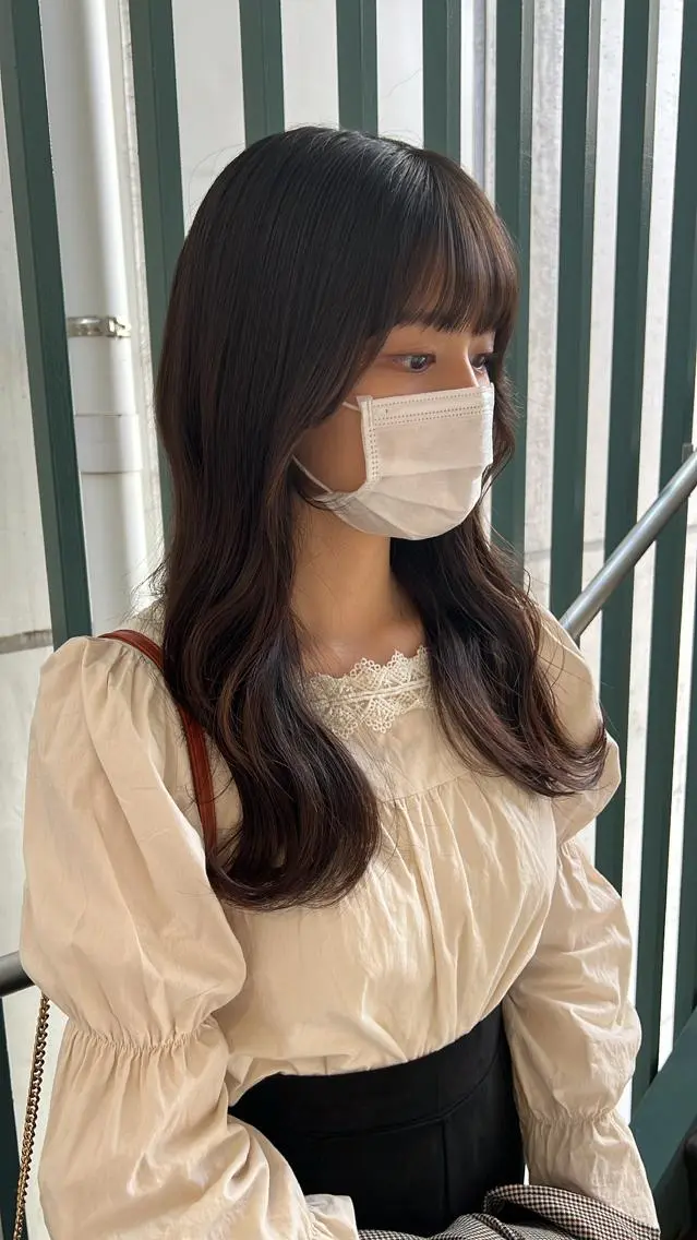 セミロング カラー 韓国風ヘア 韓国🇰🇷レイヤー 映える顔周り🩷のヘアスタイル
