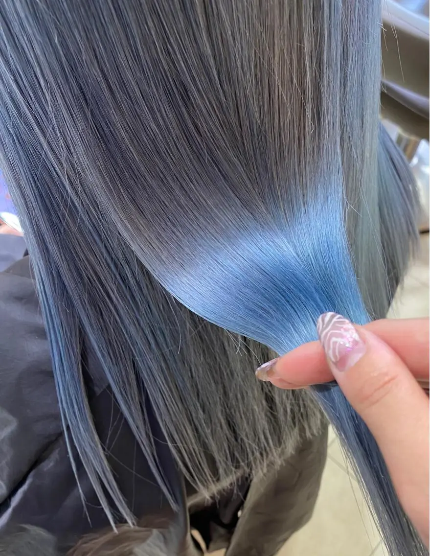 ロング カラー ヘアアレンジ ブリーチ TSUNA 🌙 Lim 五反田のマツエク・マツパデザイン