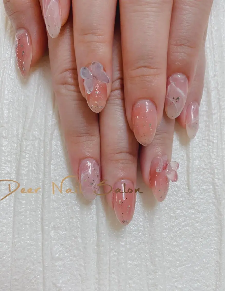 ネイル ハンドネイル Peachy 🍑のネイルデザイン