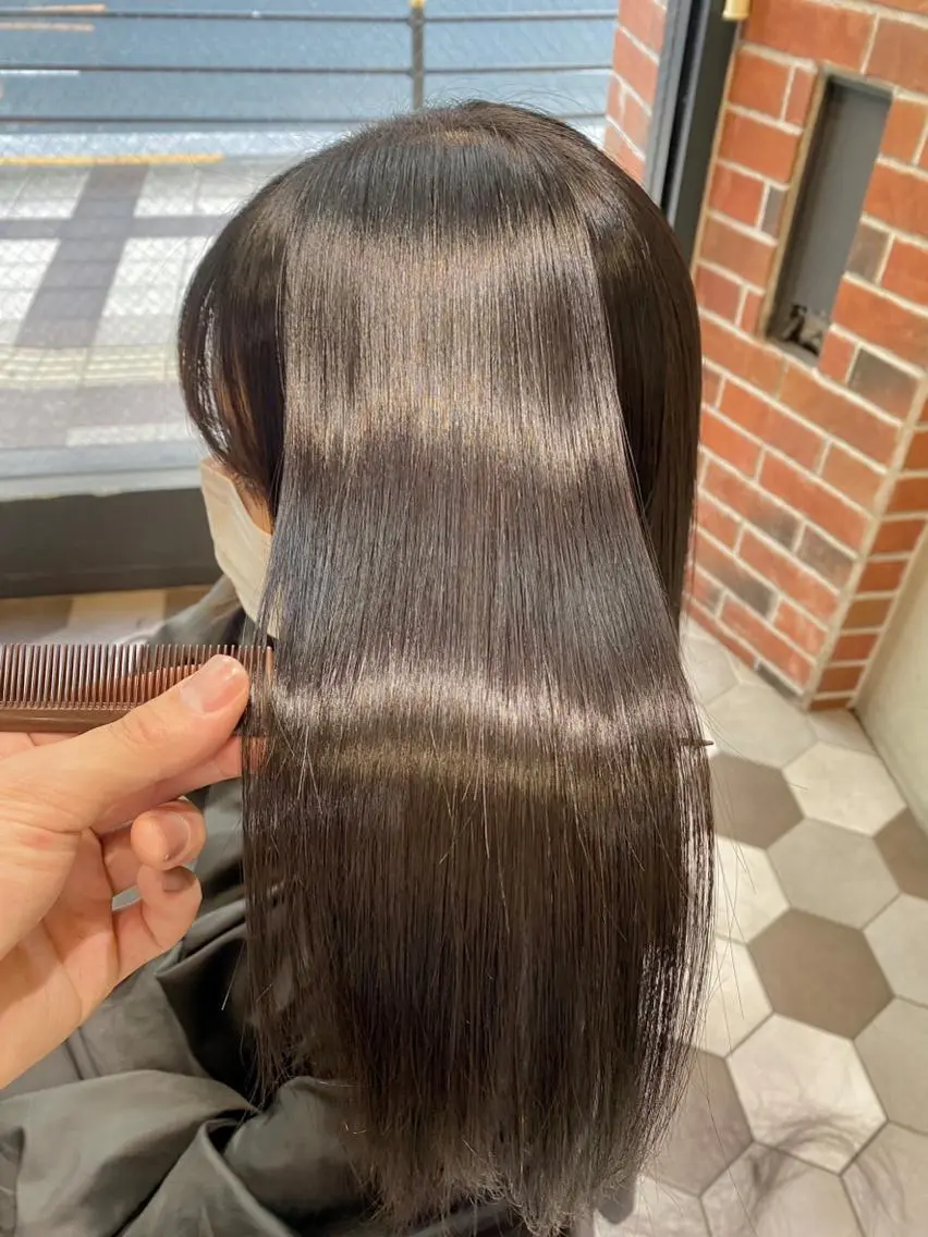 ロング 梅田🫧髪質改善 縮毛矯正🫧村上蒼生のヘアスタイル