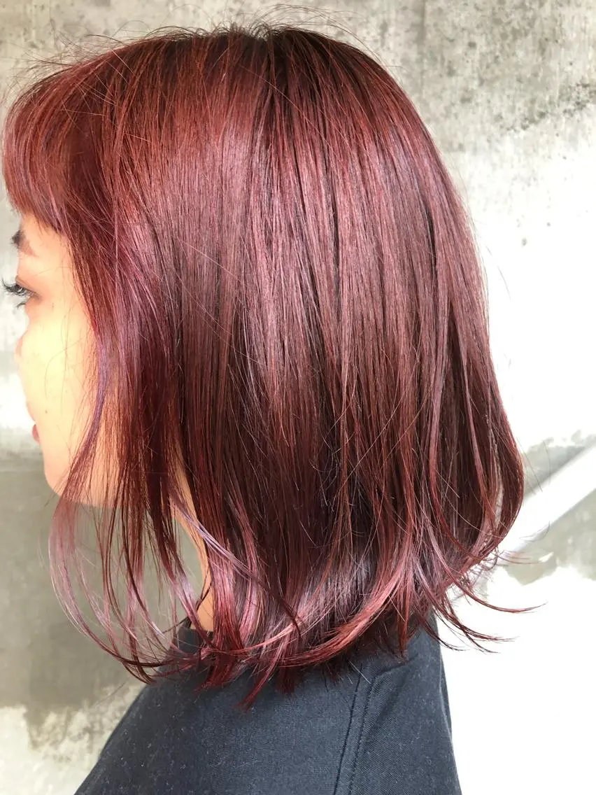 ミディアム カラー カット ヘアカラー 滝田 陽一のヘアスタイル