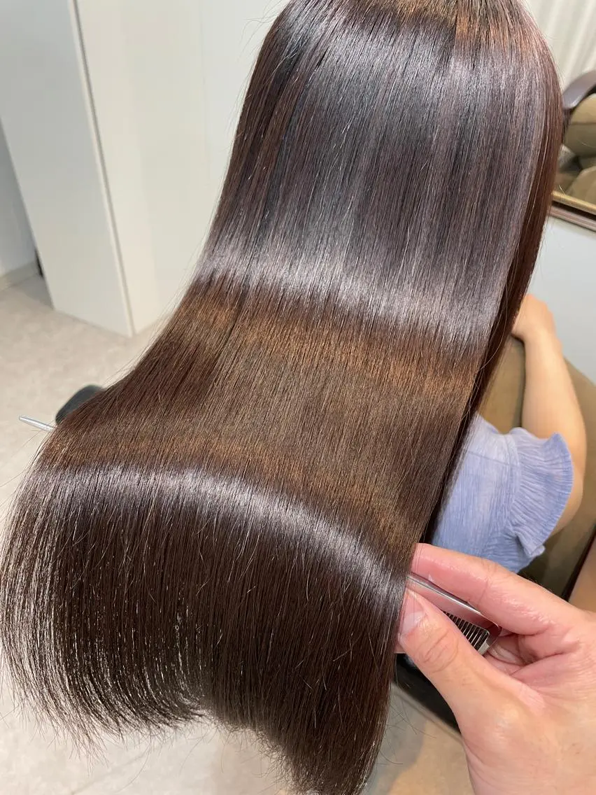 セミロング 縮毛矯正 トリートメント 【髪質改善】大川 倖平のヘアスタイル