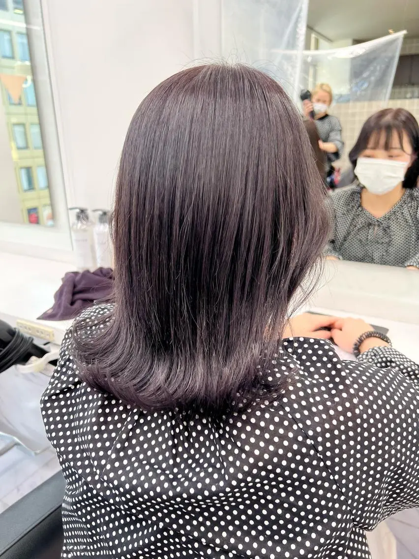 ショート カラー パーマ ヘアアレンジ メンズ キッズ ネイル マツエク・マツパ アイブロウ 上品＆韓国風 🥀海心🥀のヘアスタイル