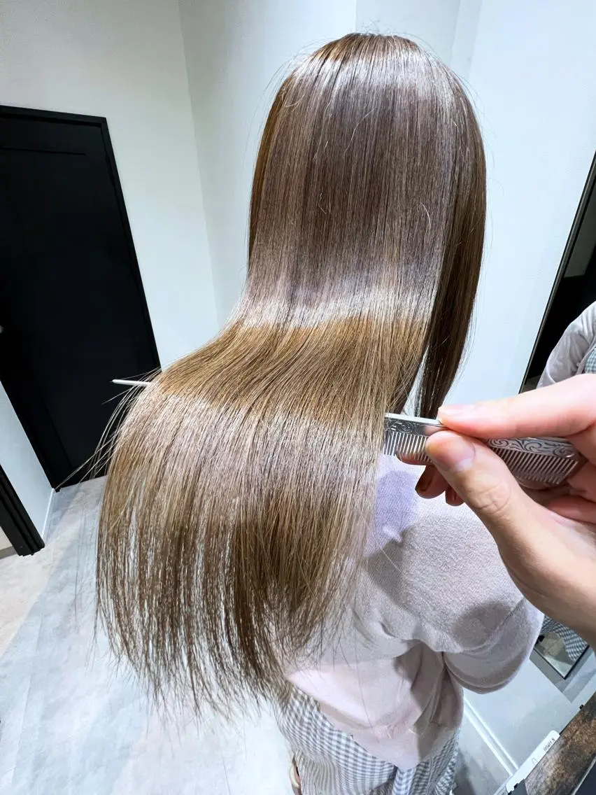 セミロング カラー 髪質改善 トリートメント カット ヘアカラー 縮毛矯正 トリートメント ROW吉祥寺✨ 髪質改善TR&スパ✨のヘアスタイル