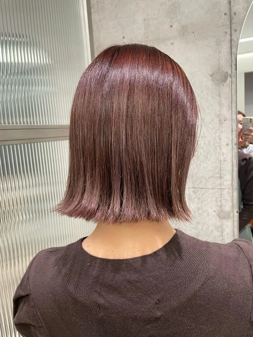 ショート カラー ベージュカラー ブリーチ 透明感カラー グレージュ ラベンダーカラー 藤本 夢@yummekunのヘアスタイル
