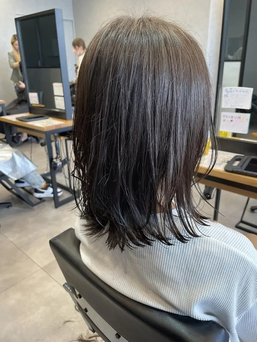 ミディアム ヘアカラー トリートメント achieve tillのヘアスタイル