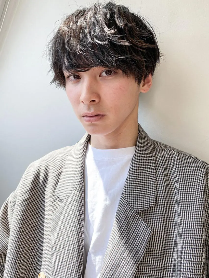 メンズ メンズ韓国風 メンズパーマ 🌟韓国風パーマ特化 篠崎優也翔🌟のヘアスタイル