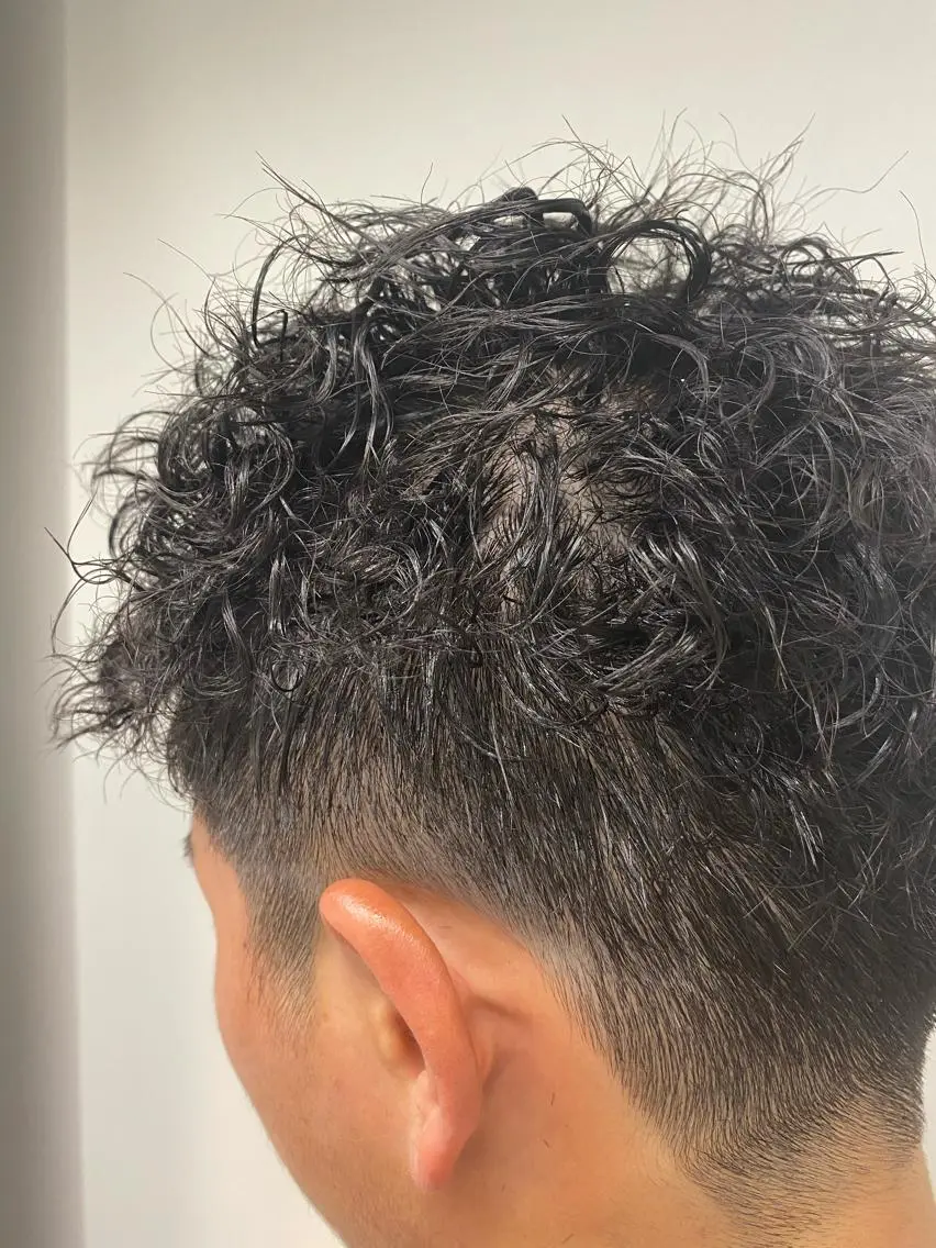 ショート パーマ メンズ カット パーマ 永野 正芳のヘアスタイル