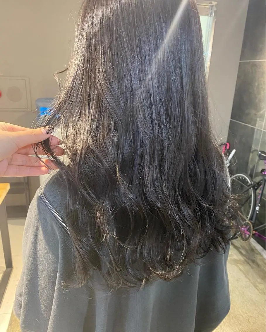 ロング カラー ヘアアレンジ メンズ キッズ ネイル マツエク・マツパ 透明感カラー🤎 ゆりのヘアスタイル