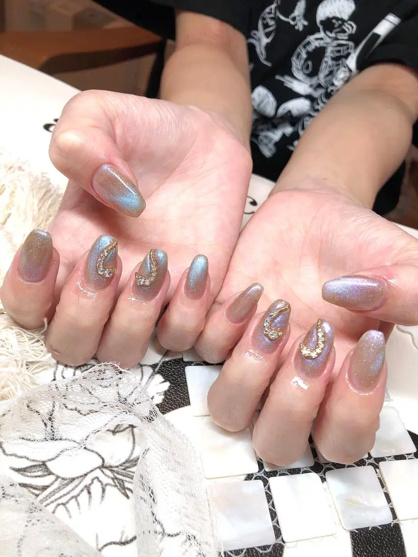 ネイル マグネットネイル 🍭Kiara Nail🍭のネイルデザイン