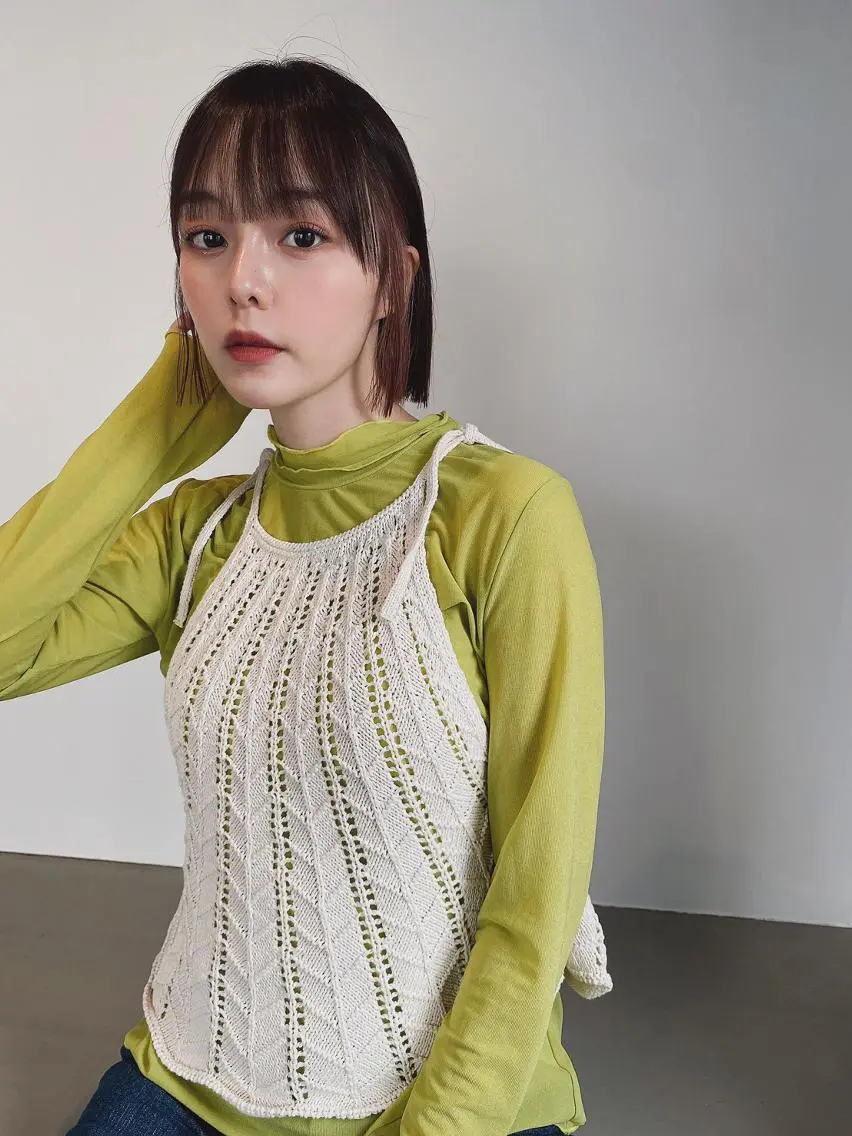 ミディアム パーマ カラー ショートボブ ミディアムパーマ アディクシーカラー ブリーチ ケアブリーチ カット ヘアカラー トリートメント CEINE OURのヘアスタイル