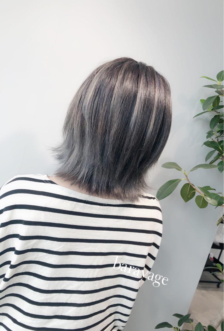 ミディアム 岸川 恭子のヘアスタイル