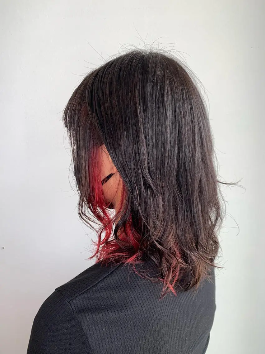 ミディアム カット ヘアカラー 榎本 美雪のヘアスタイル