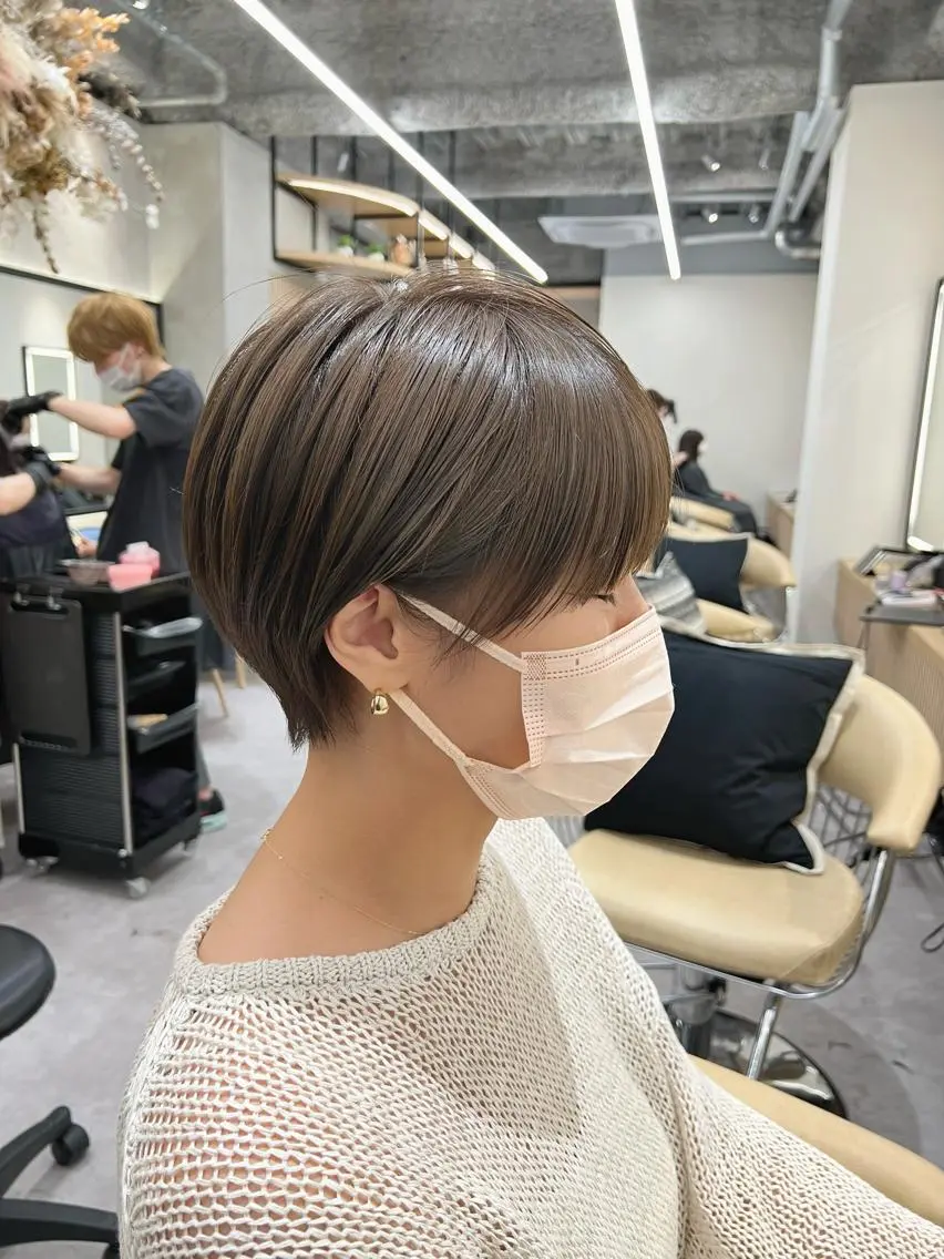 ショート カラー ショートヘア 【似合わせ・レイヤー ・パーマ】海気のヘアスタイル