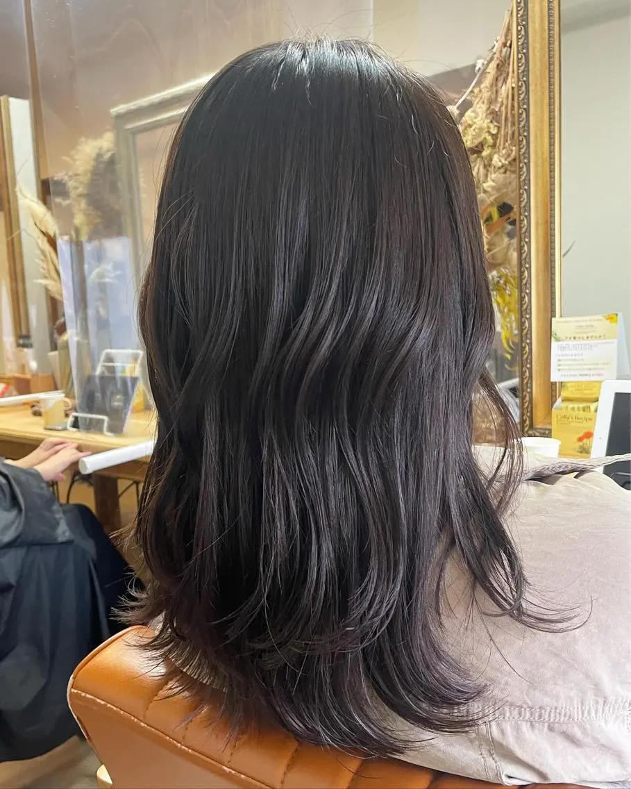 セミロング カラー カット ヘアカラー トリートメント 英語ok sohee ソヒ 305号室のヘアスタイル