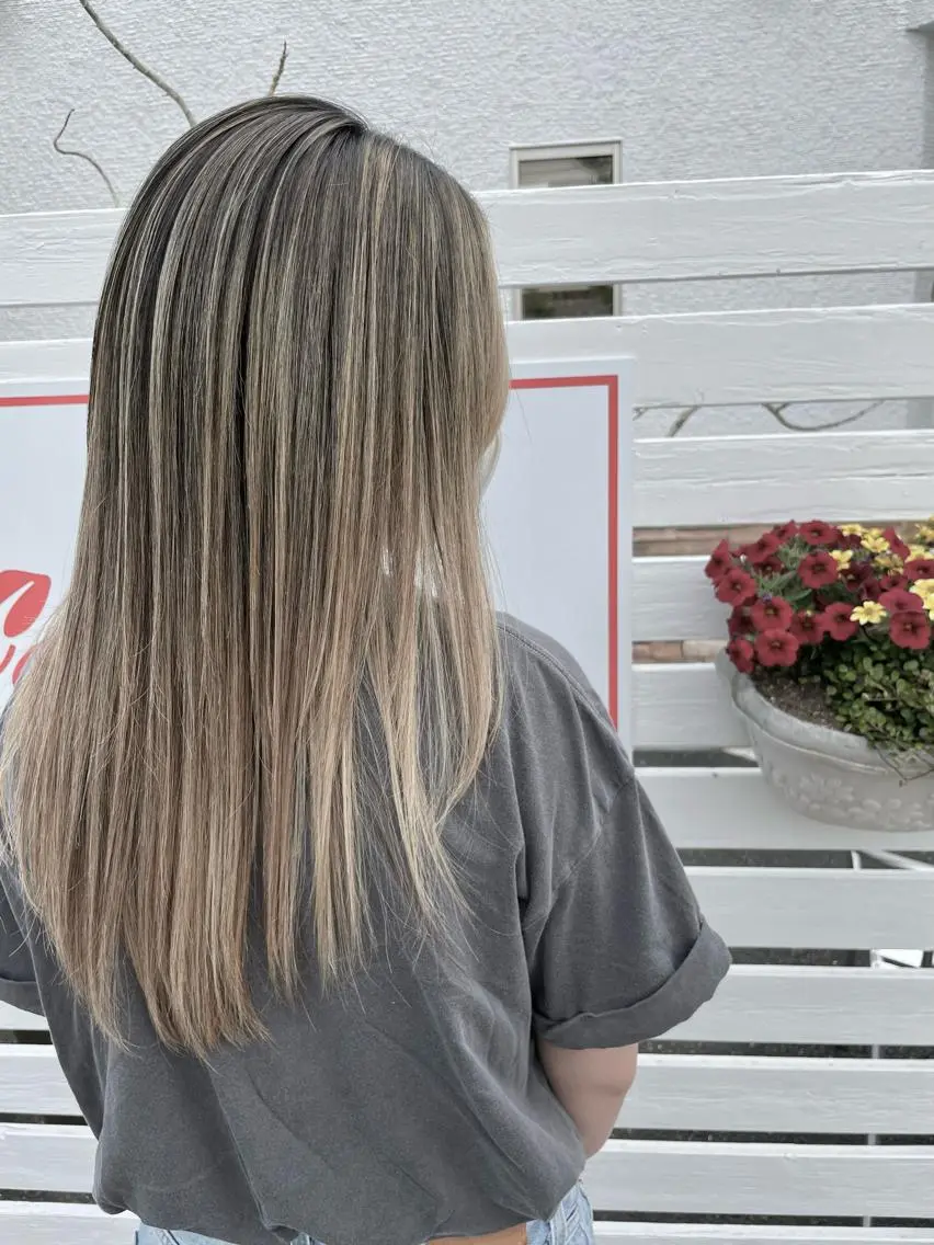 ロング カラー コレットヘアー 田中アヤノのヘアスタイル