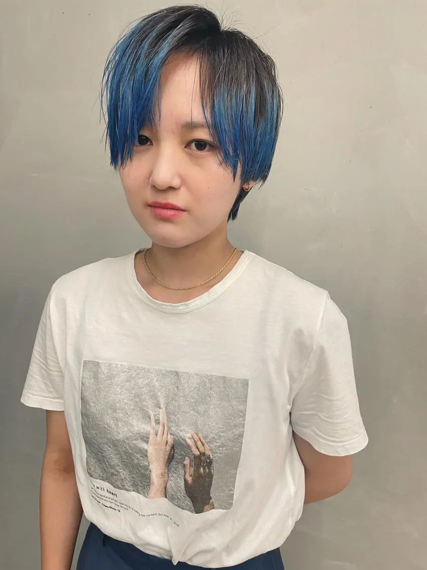 ショート カラー カット ヘアカラー トリートメント ヘアセット センスをお届けします 大谷将生infpのヘアスタイル