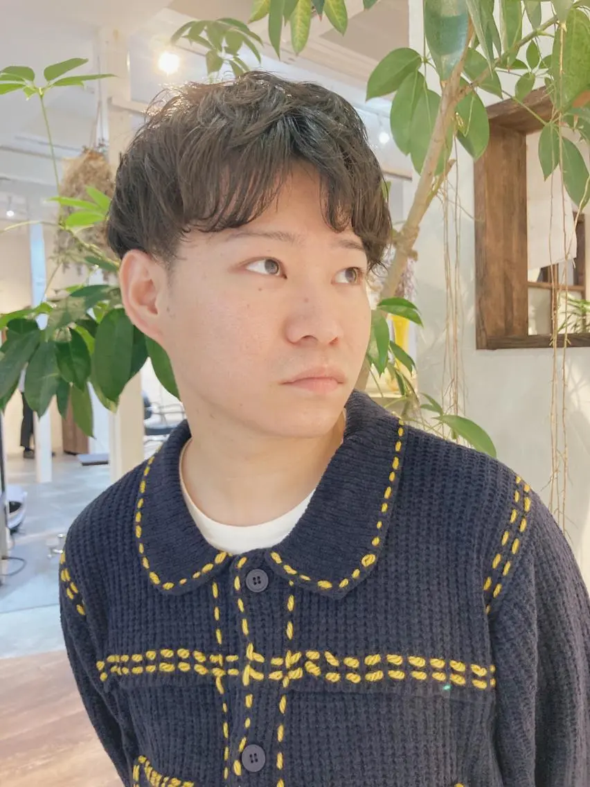 メンズ メンズパーマ 金田 夏野のヘアスタイル