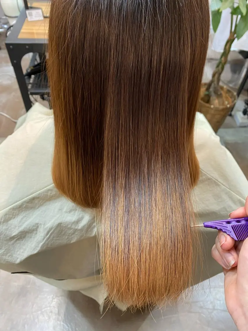 ミディアム 髪質改善 トリートメント トリートメント 💜髪質改善/ 艶カラー/ミナ🩷のヘアスタイル