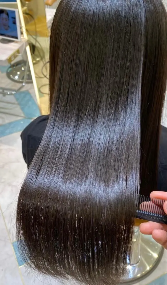 ロング カット ヘアカラー 縮毛矯正 トリートメント 🛑柔らか透明感 カラー🛑大谷のヘアスタイル