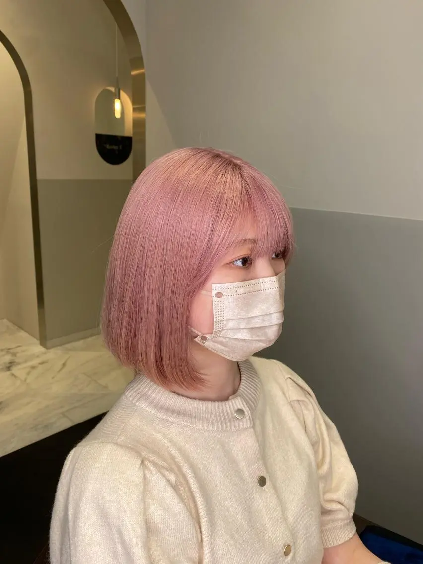 ショート カラー ヘアアレンジ 🫧新宿 透明感 カラー/サスケ🫧のヘアスタイル