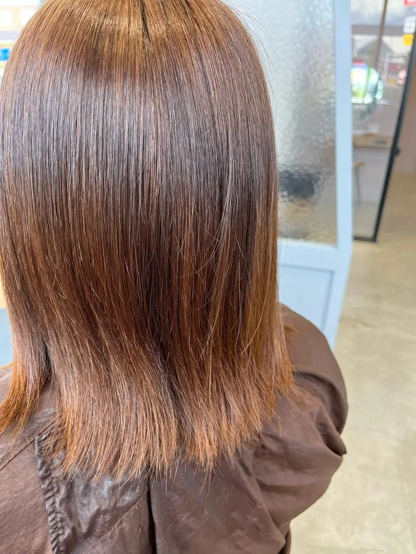 カラー トリートメント 福島 果音のヘアスタイル