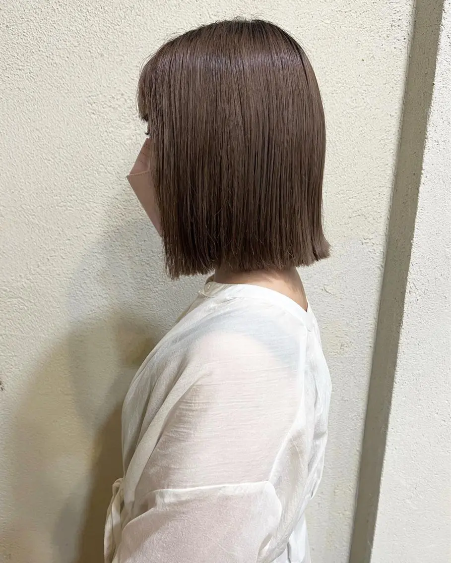 ショート カラー ベージュカラー sato harunaのヘアスタイル