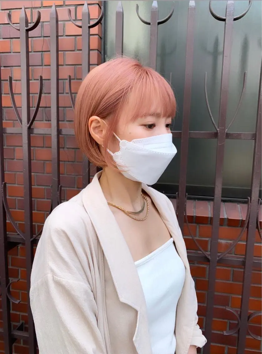 ショート ショートボブ 丸みショート ボブ ショートヘア レイヤー×縮毛矯正 深見 拓のヘアスタイル
