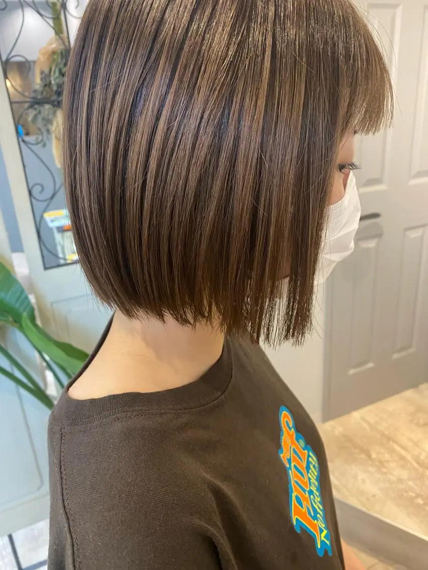 ショート ボブ カット 西村 美羽のヘアスタイル