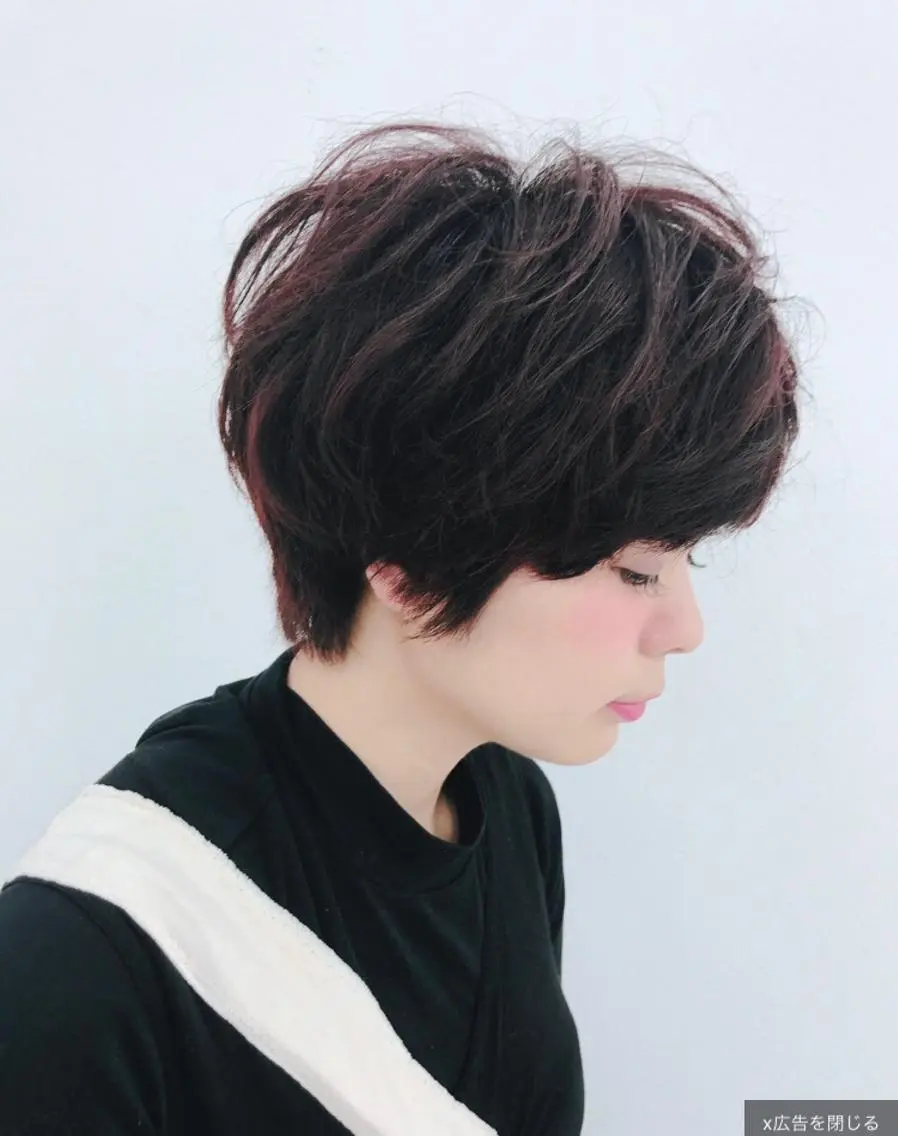 ショート カラー ブラウンカラー Miku🪄💫 フェイスレイヤーのヘアスタイル