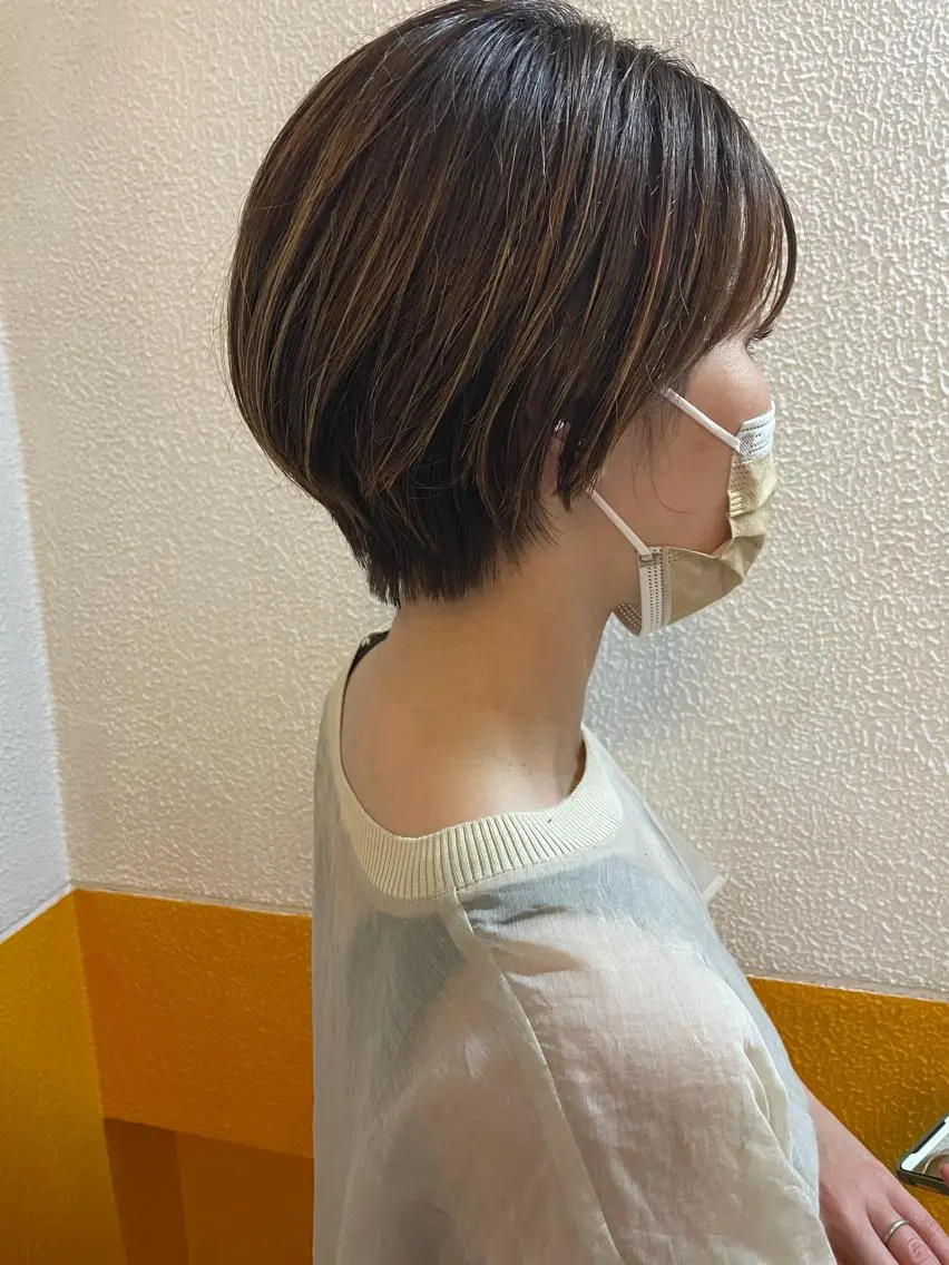 ショート ショートヘア カット ヘアカラー トリートメント ayane⭐️ボブ・ ショート・パーマのヘアスタイル