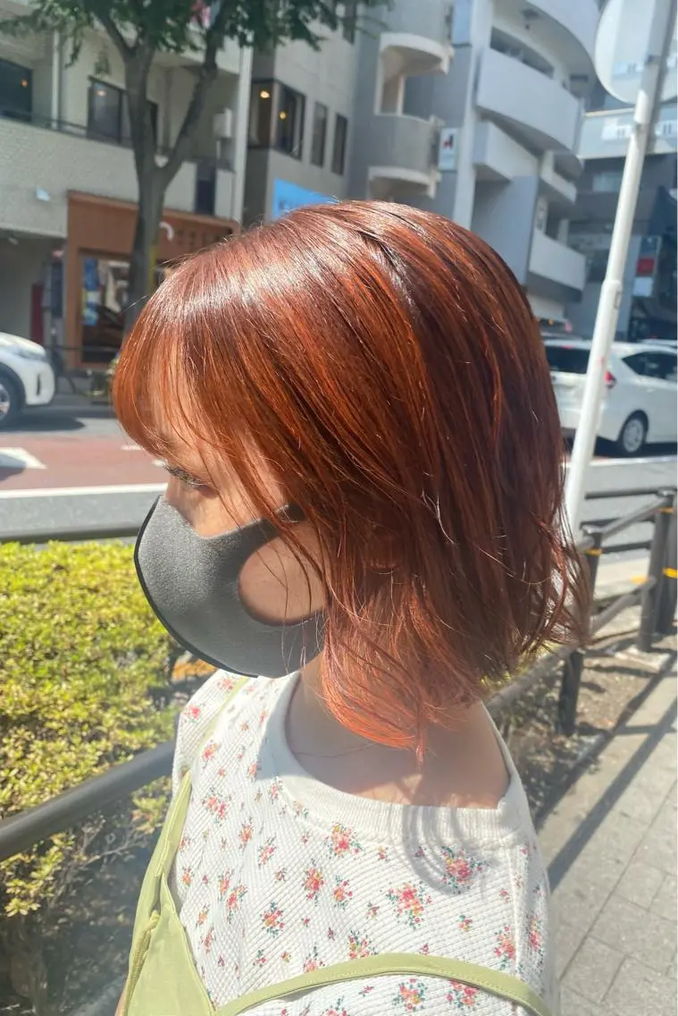 ミディアム カラー ヘアアレンジ TSUNA 🌙 Lim 五反田のマツエク・マツパデザイン