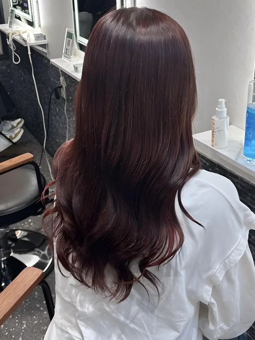 ロング カラー カット 髪質改善/美髪矯正 /高田馬場/Renのヘアスタイル