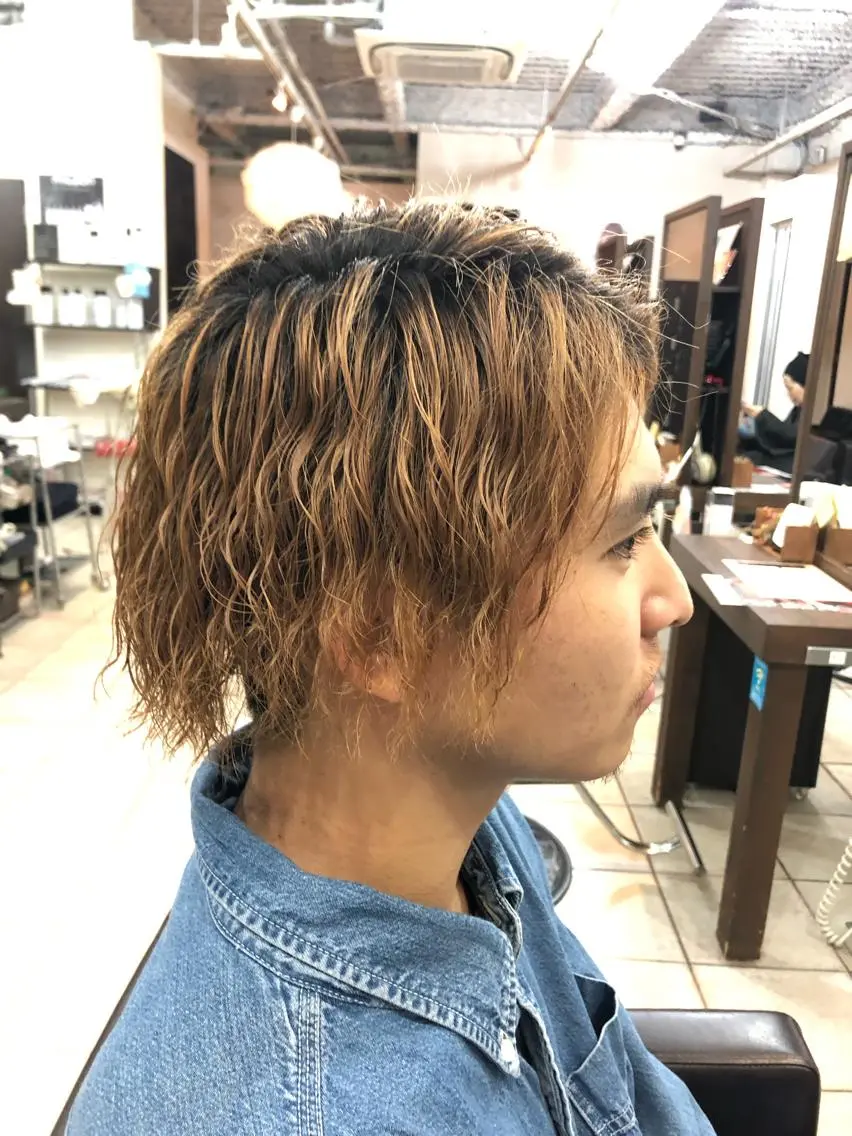 ショート パーマ メンズ パーマ カ レラのヘアスタイル