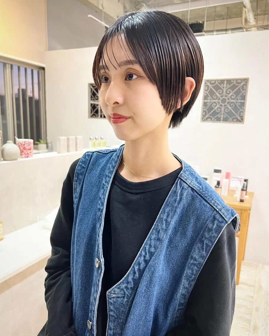 ショート ショートヘア テトネ タカシのヘアスタイル