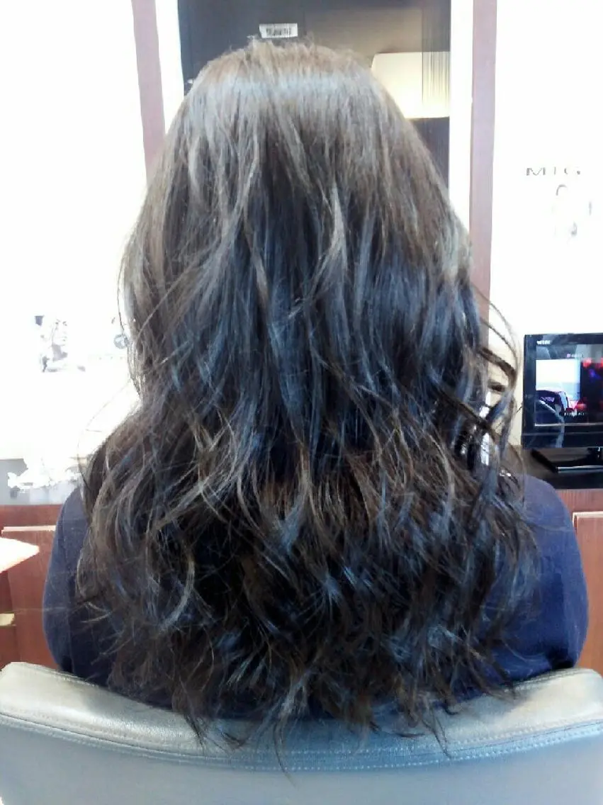 ミディアム セミロング ロング カラー SHAFT Ieiriのヘアスタイル