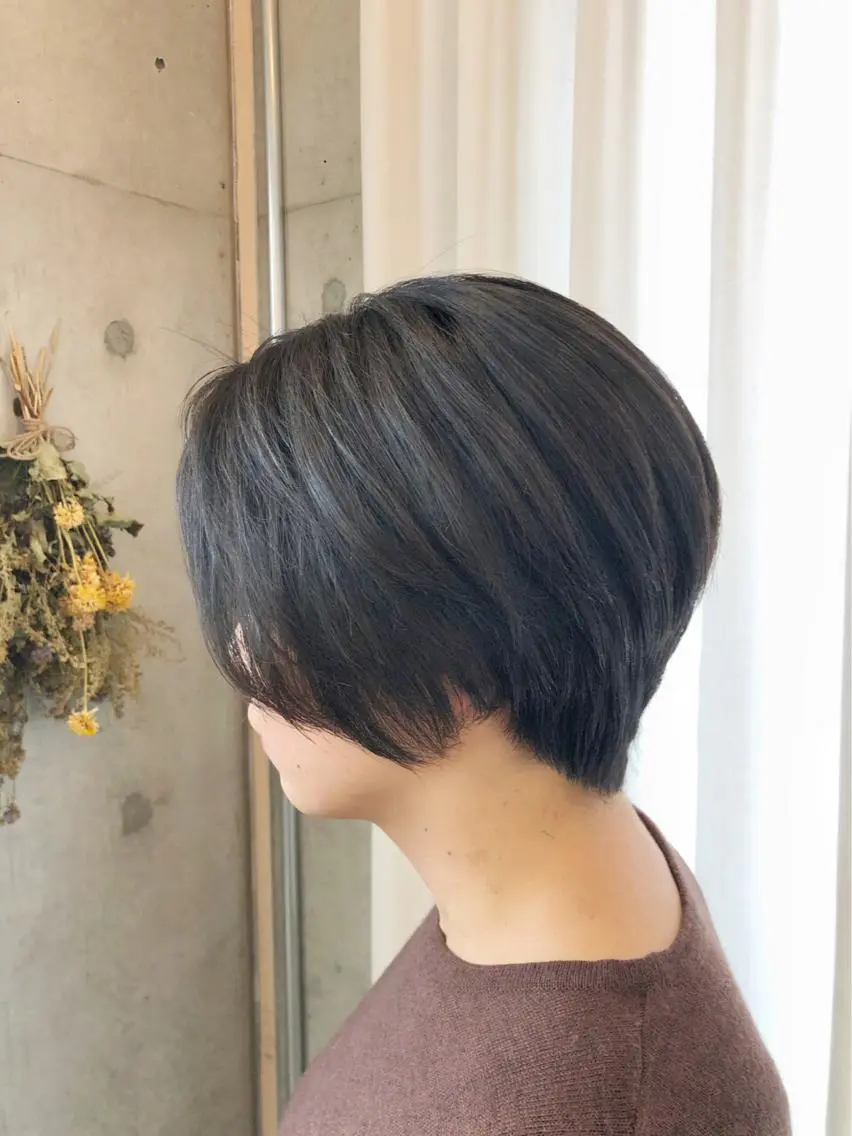 ショート カラー くびれヘア ショートヘア HIROKI ”博多 /ボブのヘアスタイル