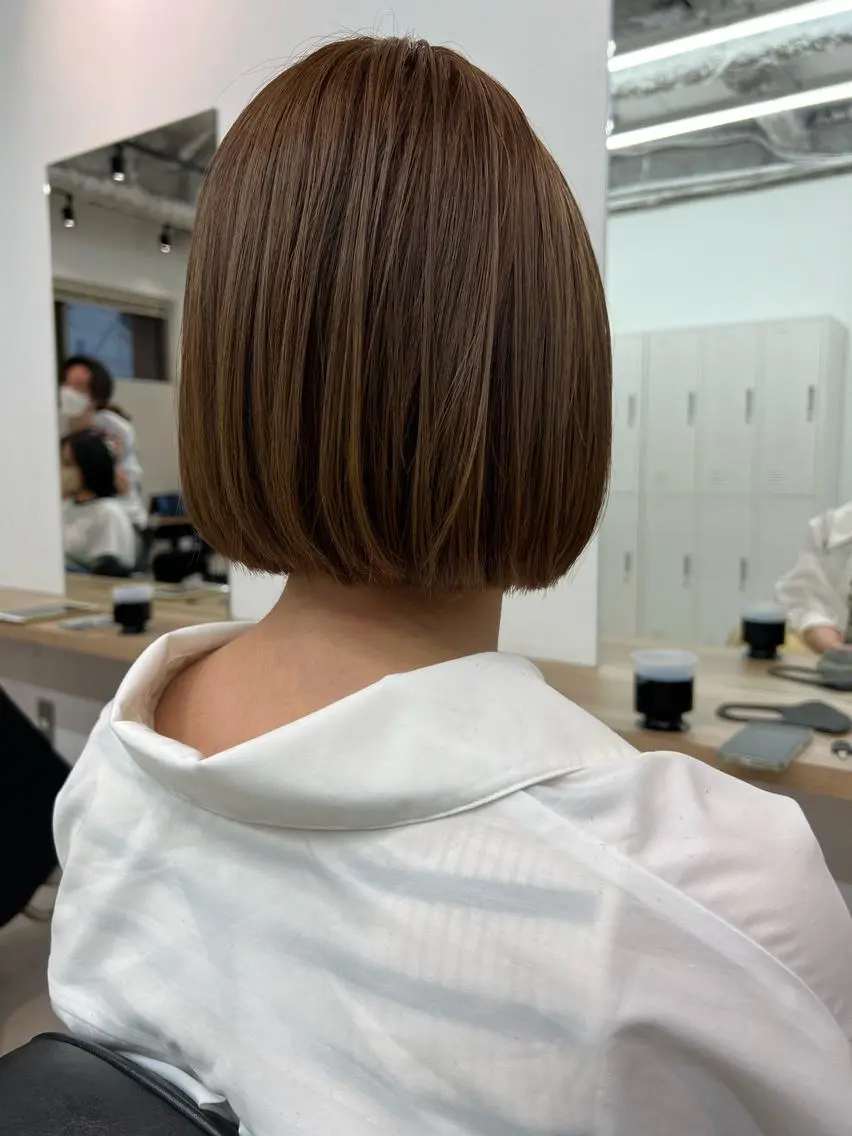 ショート カラー ボブ レイヤーボブ/ボブ 仲川和人のヘアスタイル