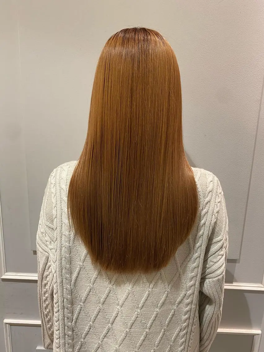 ロング 美髪矯正透明感カラー 江川　和輝のヘアスタイル