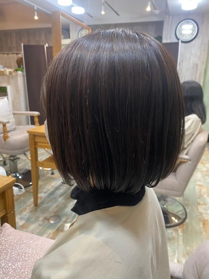 ショート カラー アッシュ アッシュブラウン ブラウンカラー ボブ ショートカット 💙hiyoriのヘアスタイル