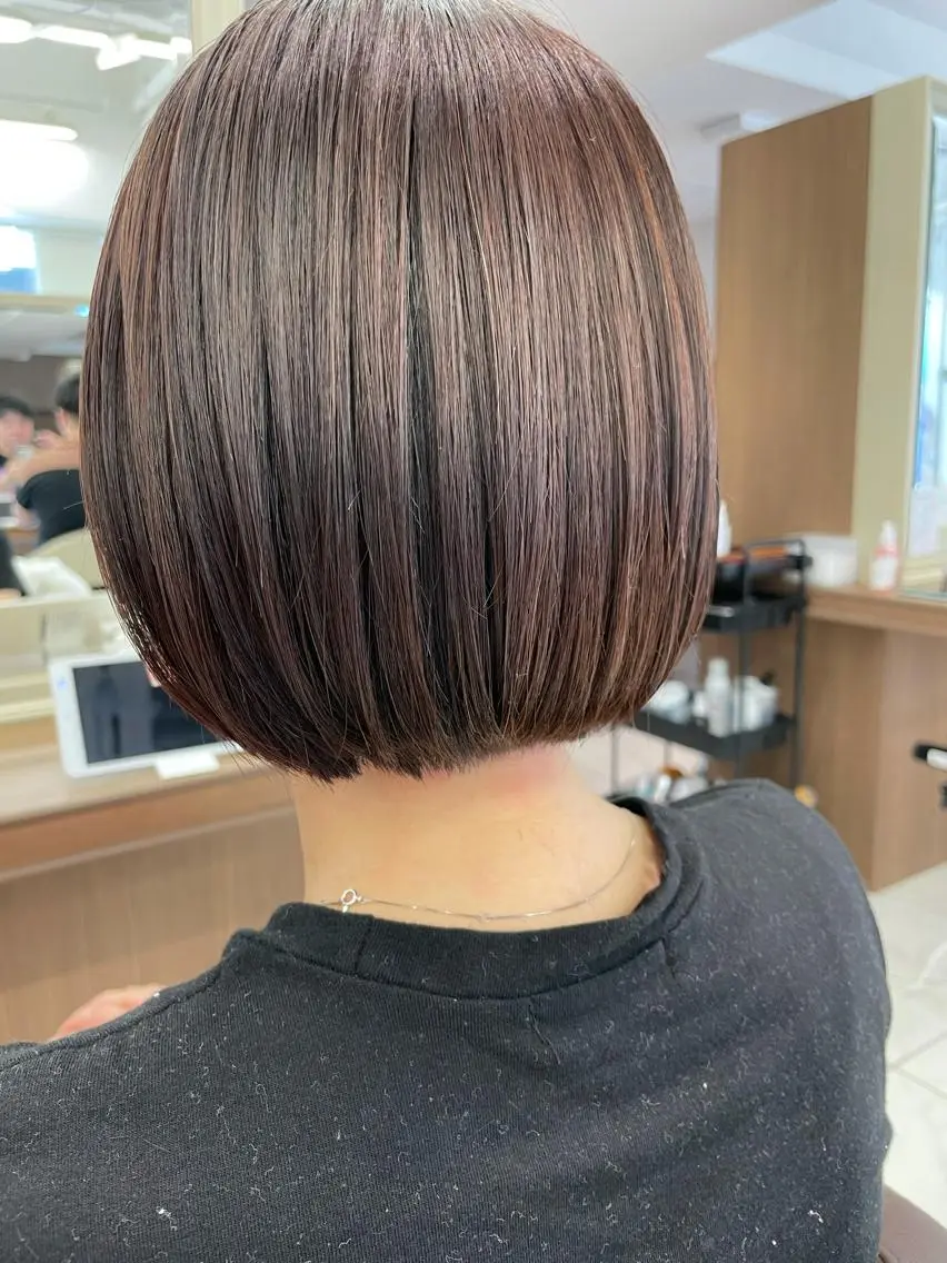 ミディアム カット ヘアカラー 店長福島成美/髪質 改善縮毛矯正/カラーのヘアスタイル
