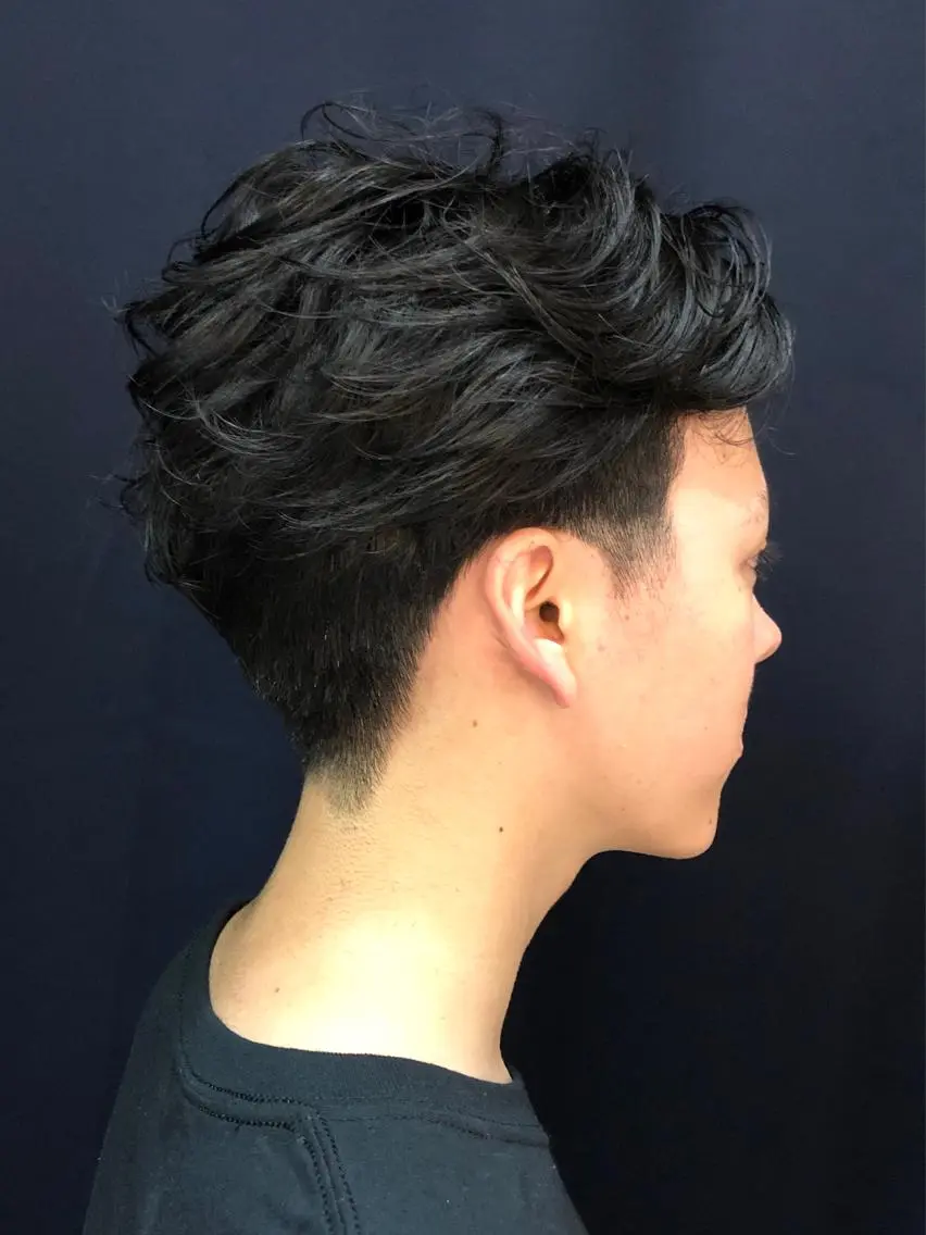 パーマ メンズ カット パーマ 永野 正芳のヘアスタイル