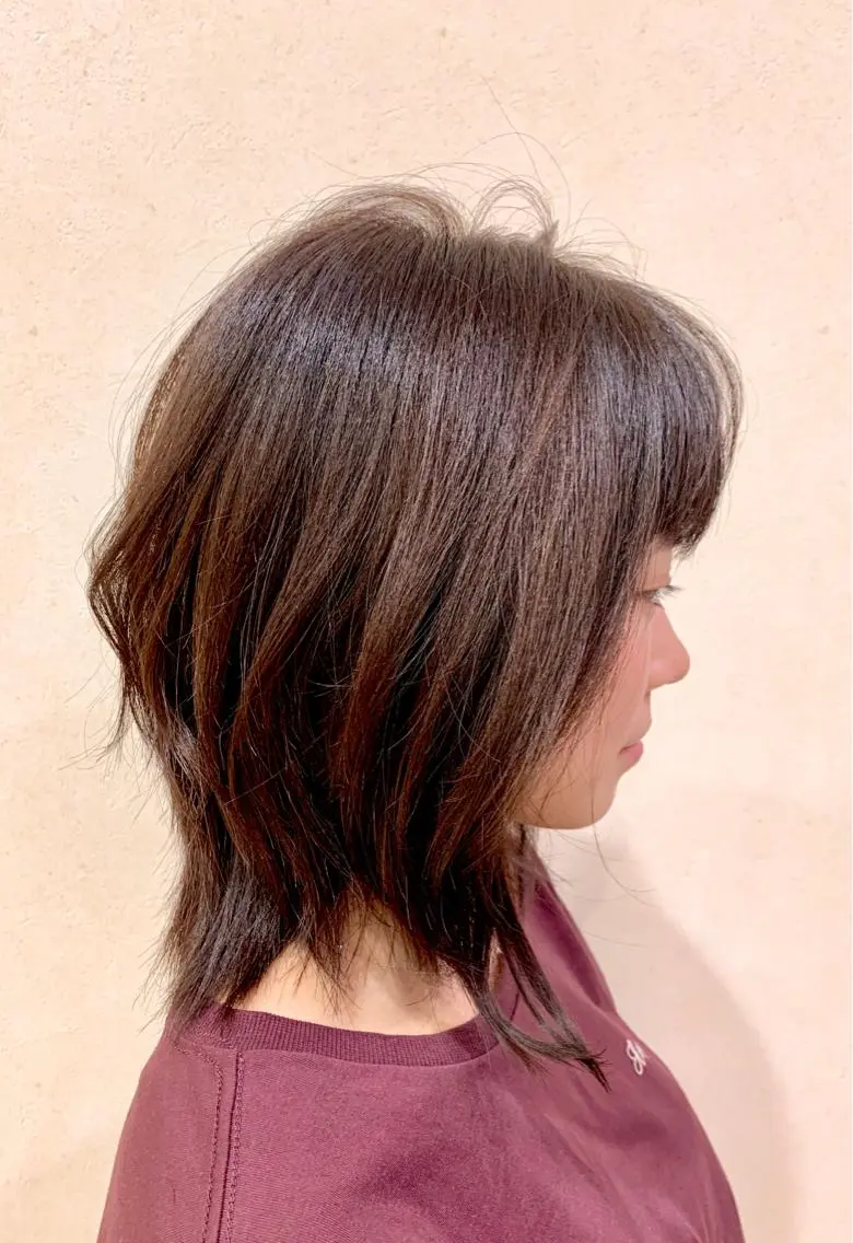 ミディアム 伸ばしかけ カット トリートメント 石沢 知康のヘアスタイル