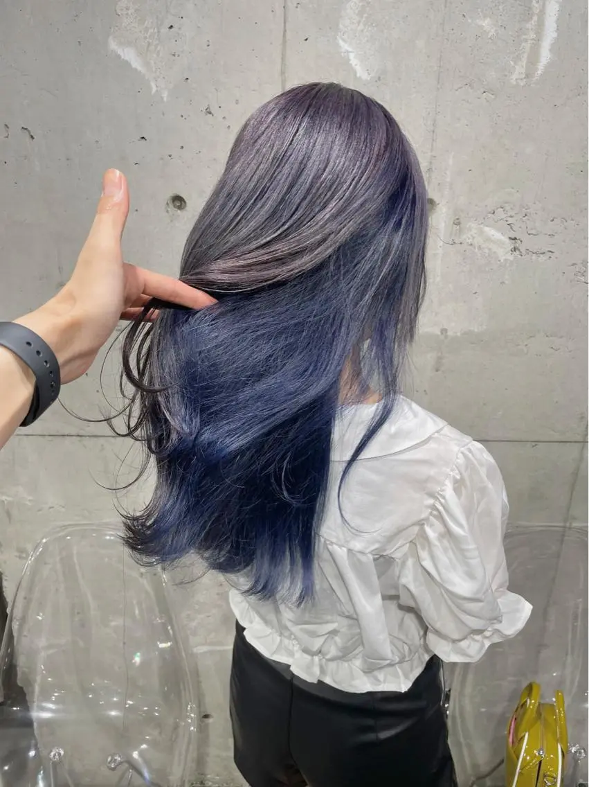 ロング カラー ヘアカラー トリートメント ヘッドスパ ヘアセット ベージュカラー💖 やすひろのヘアスタイル