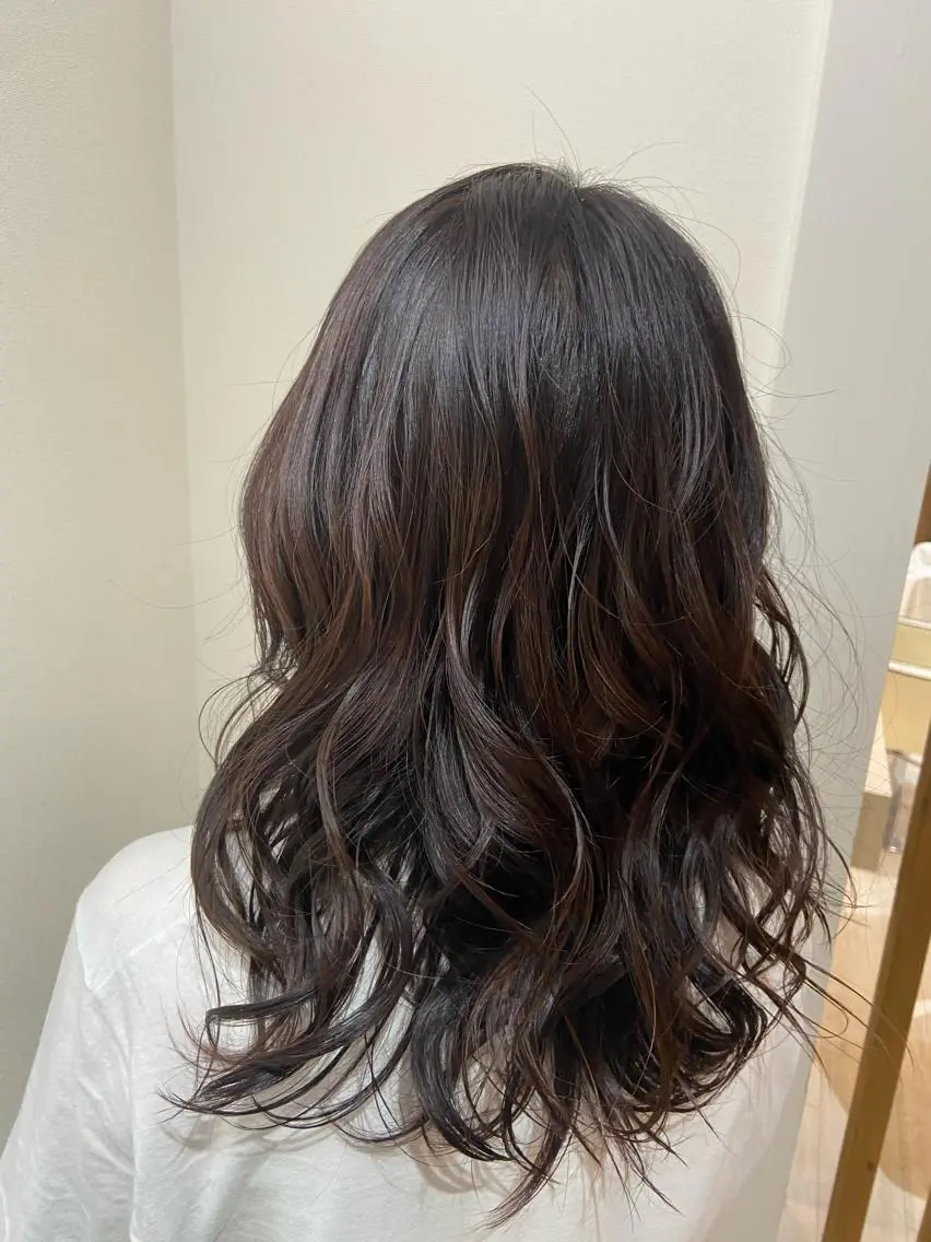 セミロング カラー 札幌ブリーチカラー/ ダブルカラー/ドイのヘアスタイル