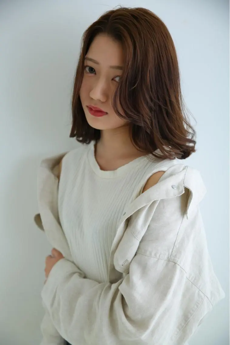 ミディアム 坪井 彰吾のヘアスタイル
