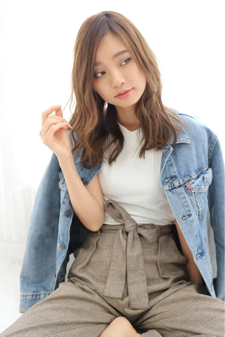 セミロング カット ヘアカラー トリートメント Reve Resort池袋のヘアスタイル